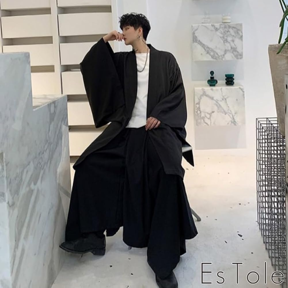 Amazon | [Le sucood] EsTole モノクロ羽織 カーディガン 変形